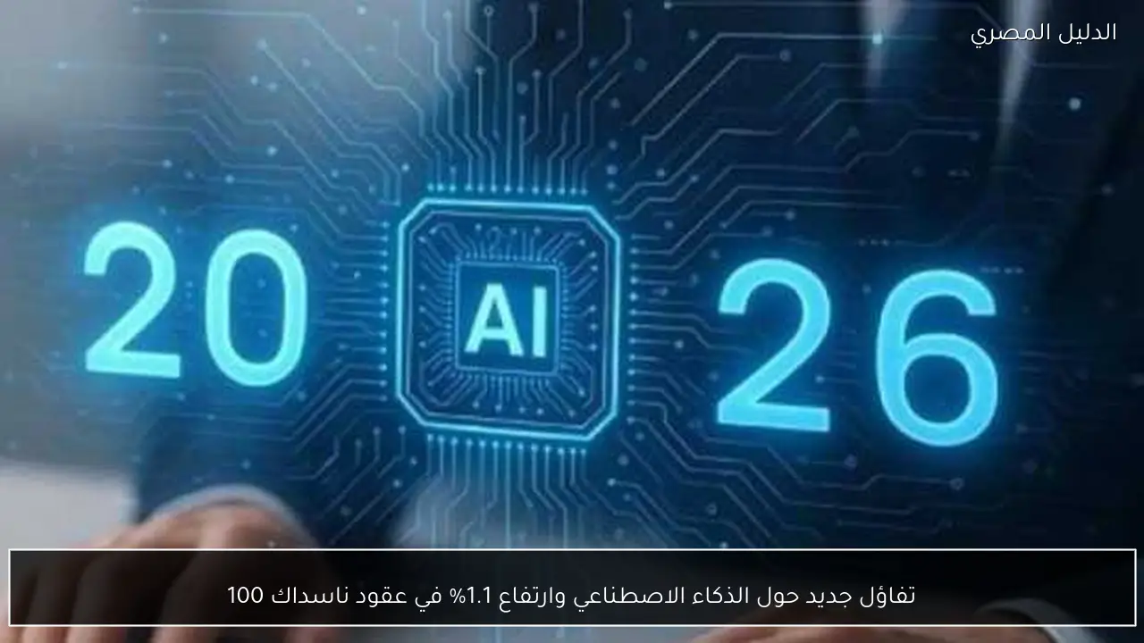 تفاؤل جديد حول الذكاء الاصطناعي وارتفاع 1.1% في عقود ناسداك 100