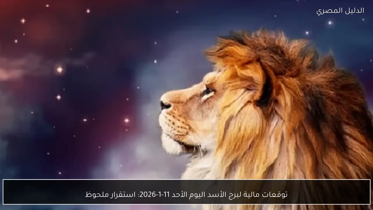 توقعات مالية لبرج الأسد اليوم الأحد 11-1-2026: استقرار ملحوظ
