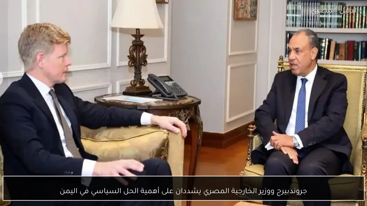 جروندبيرج ووزير الخارجية المصري يشددان على أهمية الحل السياسي في اليمن