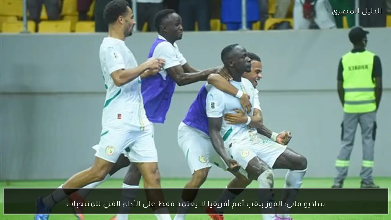 ساديو ماني: الفوز بلقب أمم أفريقيا لا يعتمد فقط على الأداء الفني للمنتخبات