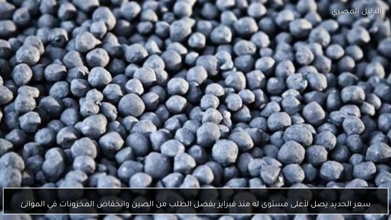 سعر الحديد يصل لأعلى مستوى له منذ فبراير بفضل الطلب من الصين وانخفاض المخزونات في الموانئ