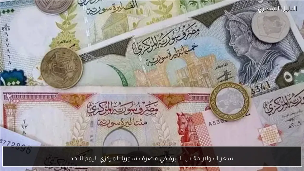 سعر الدولار مقابل الليرة في مصرف سوريا المركزي اليوم الأحد