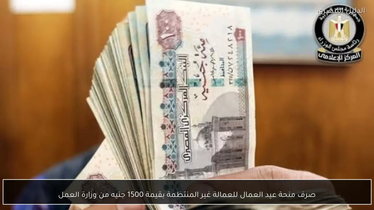 صرف منحة عيد العمال للعمالة غير المنتظمة بقيمة 1500 جنيه من وزارة العمل