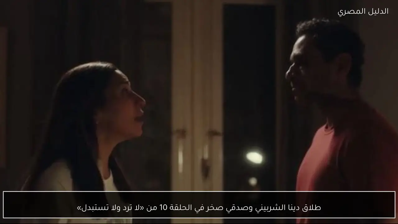 طلاق دينا الشربيني وصدقي صخر في الحلقة 10 من «لا ترد ولا تستبدل»
