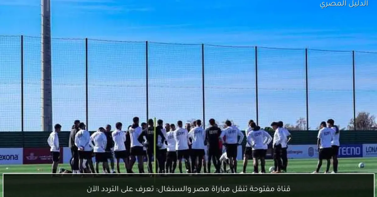 قناة مفتوحة تنقل مباراة مصر والسنغال: تعرف على التردد الآن
