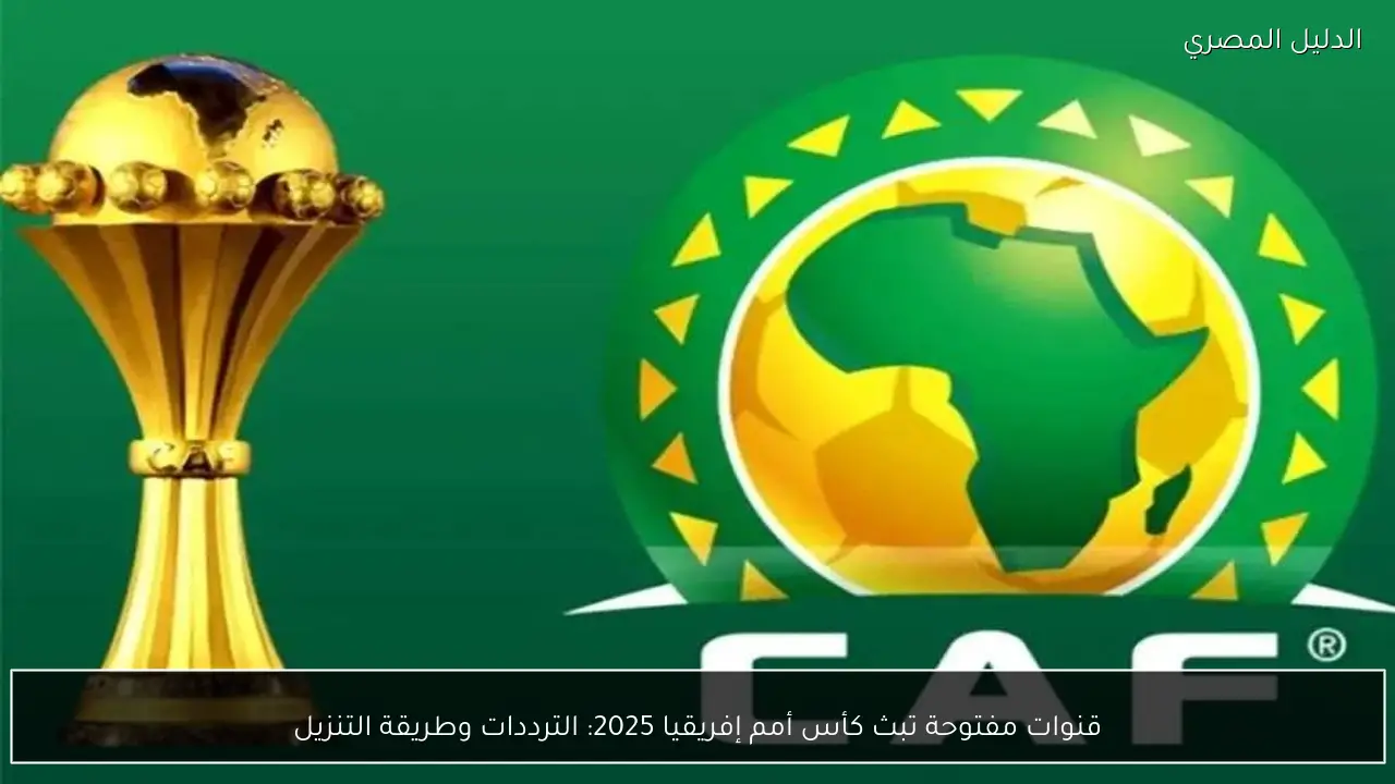 قنوات مفتوحة تبث كأس أمم إفريقيا 2025: الترددات وطريقة التنزيل