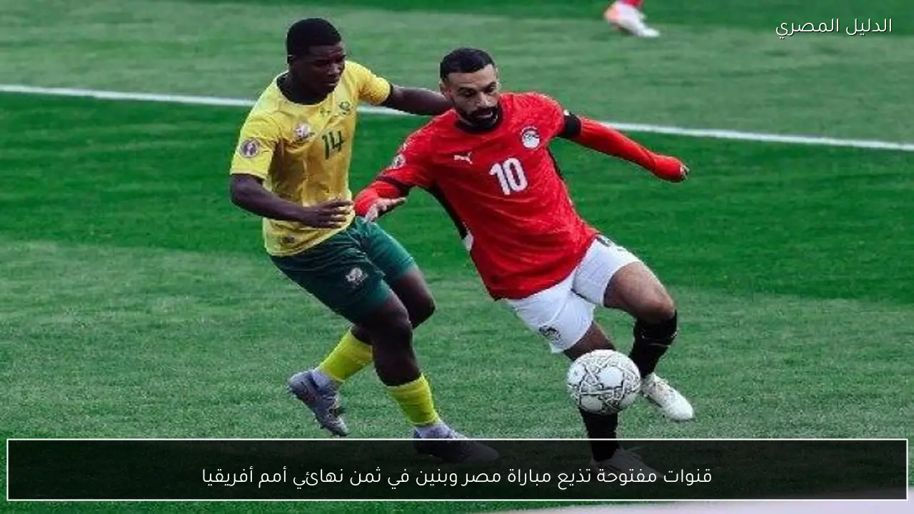 قنوات مفتوحة تذيع مباراة مصر وبنين في ثمن نهائي أمم أفريقيا