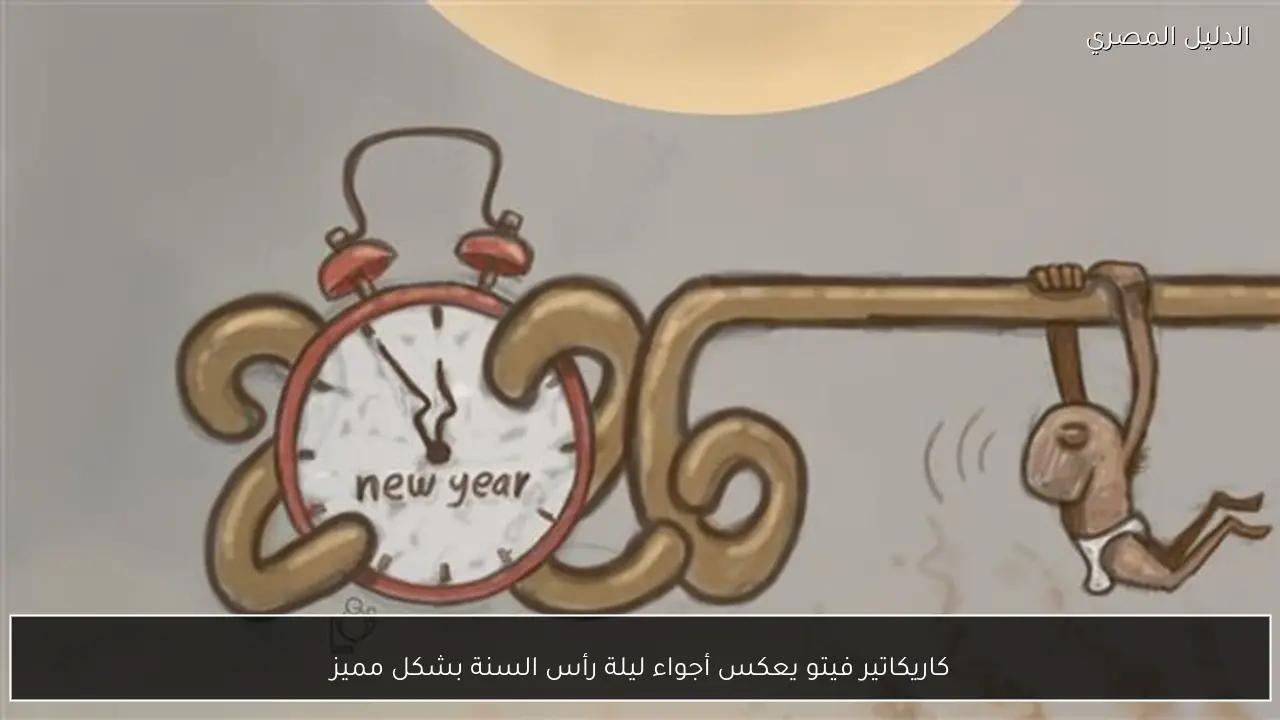 كاريكاتير فيتو يعكس أجواء ليلة رأس السنة بشكل مميز