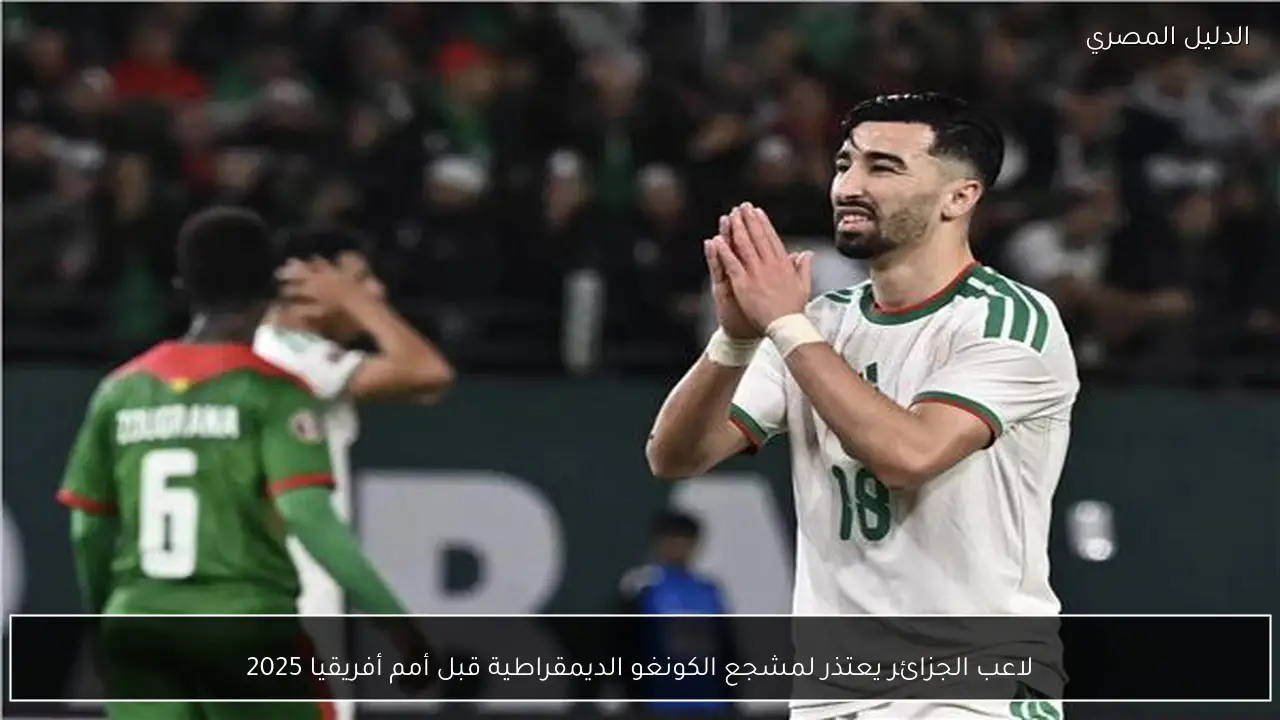 لاعب الجزائر يعتذر لمشجع الكونغو الديمقراطية قبل أمم أفريقيا 2025