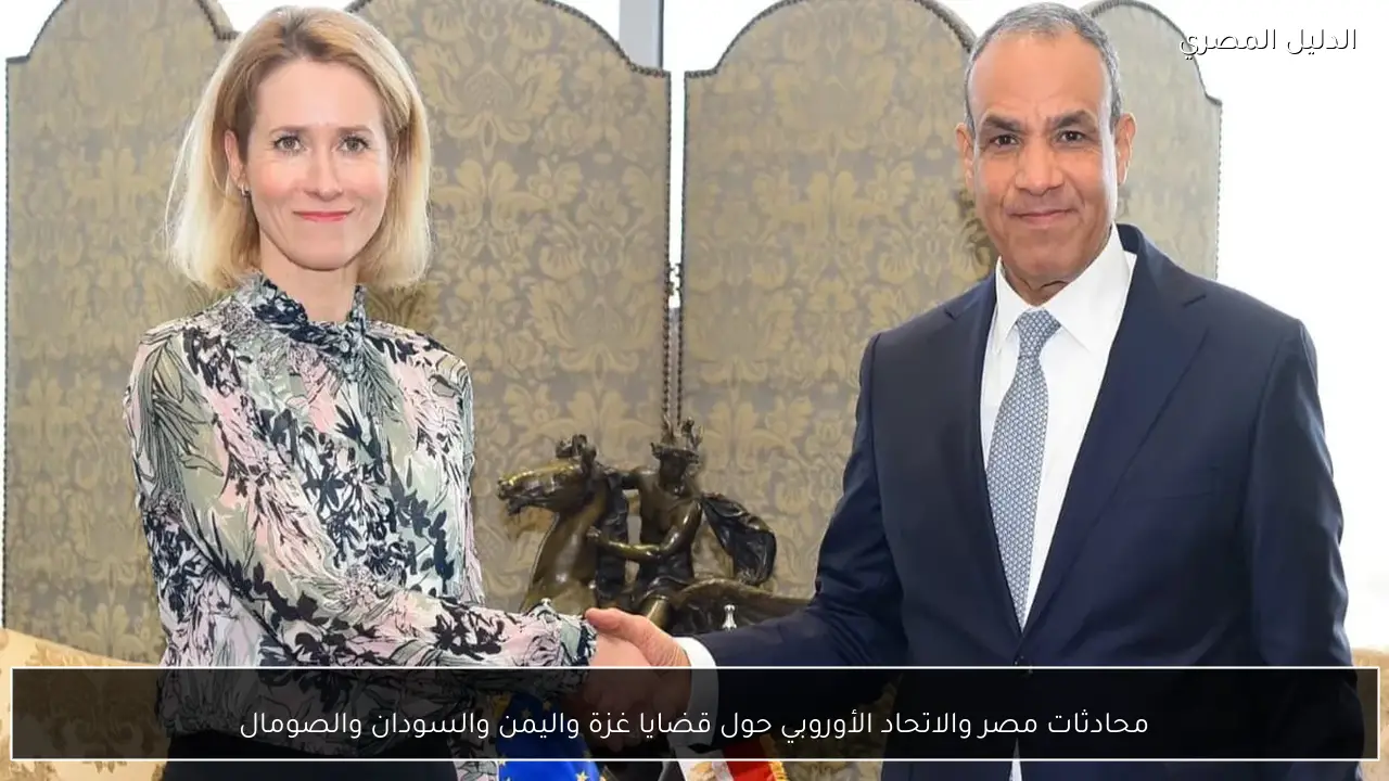 محادثات مصر والاتحاد الأوروبي حول قضايا غزة واليمن والسودان والصومال