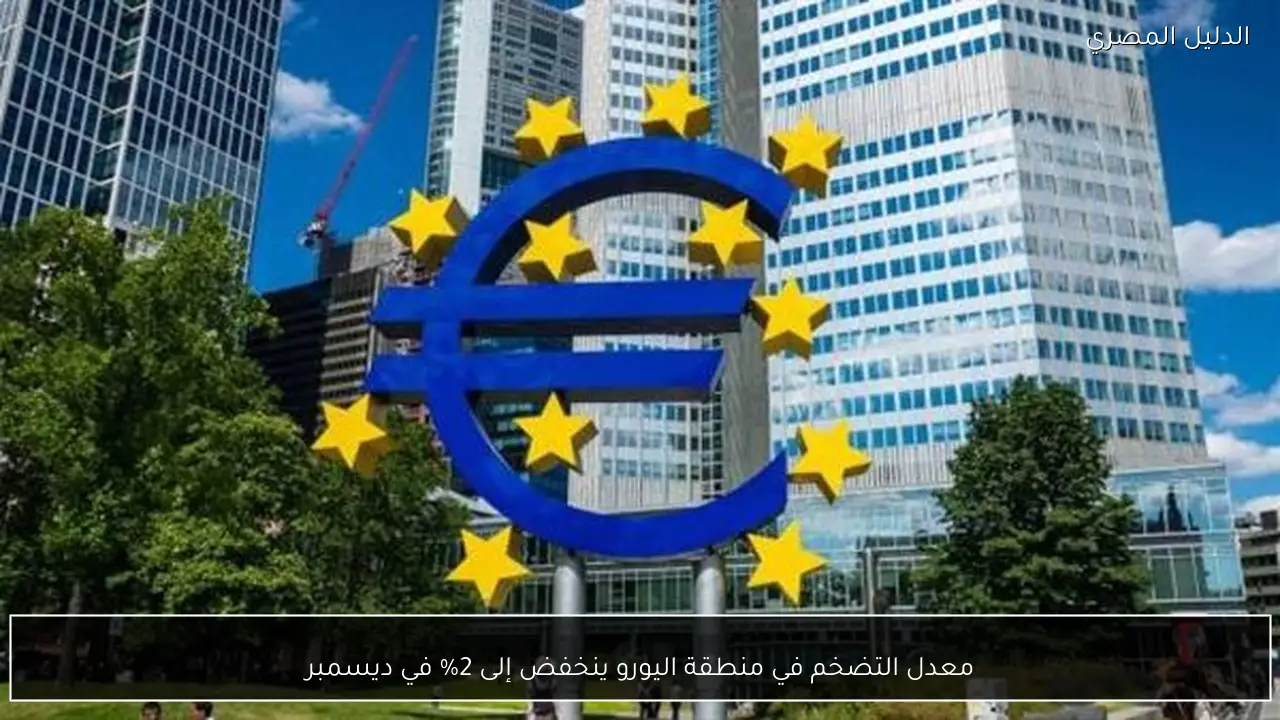 معدل التضخم في منطقة اليورو ينخفض إلى 2% في ديسمبر