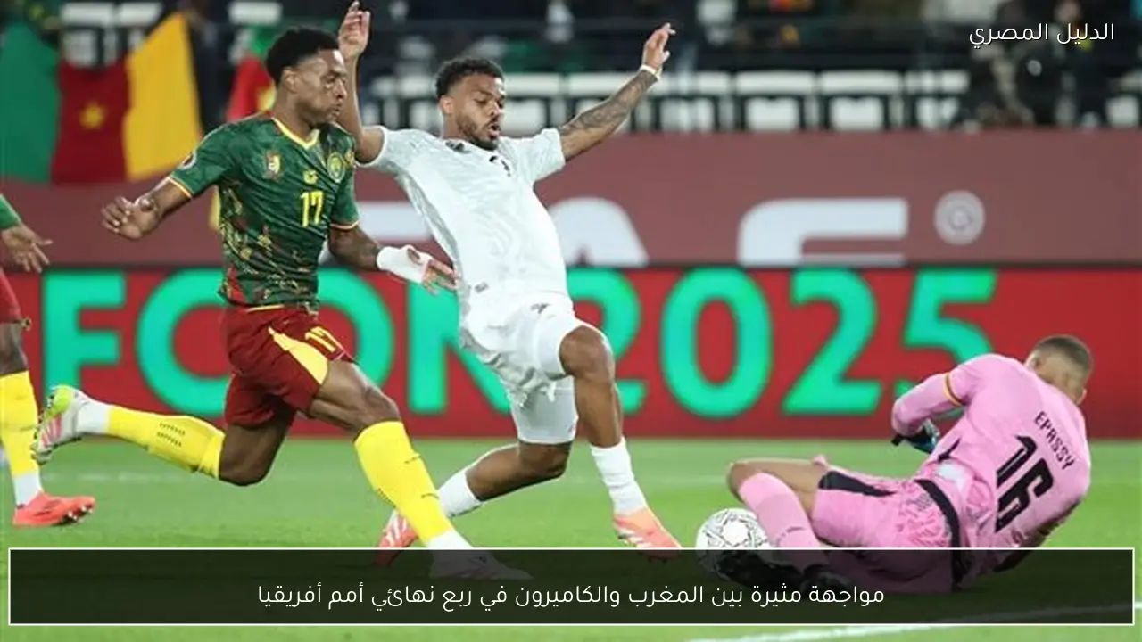 مواجهة مثيرة بين المغرب والكاميرون في ربع نهائي أمم أفريقيا
