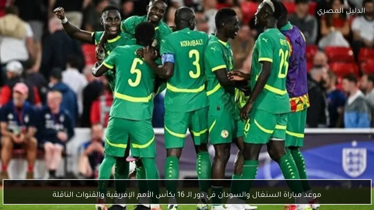موعد مباراة السنغال والسودان في دور الـ 16 بكأس الأمم الإفريقية والقنوات الناقلة