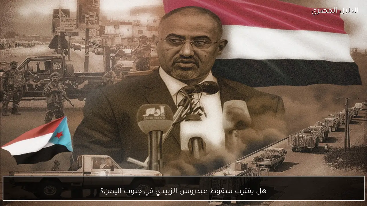 هل يقترب سقوط عيدروس الزبيدي في جنوب اليمن؟