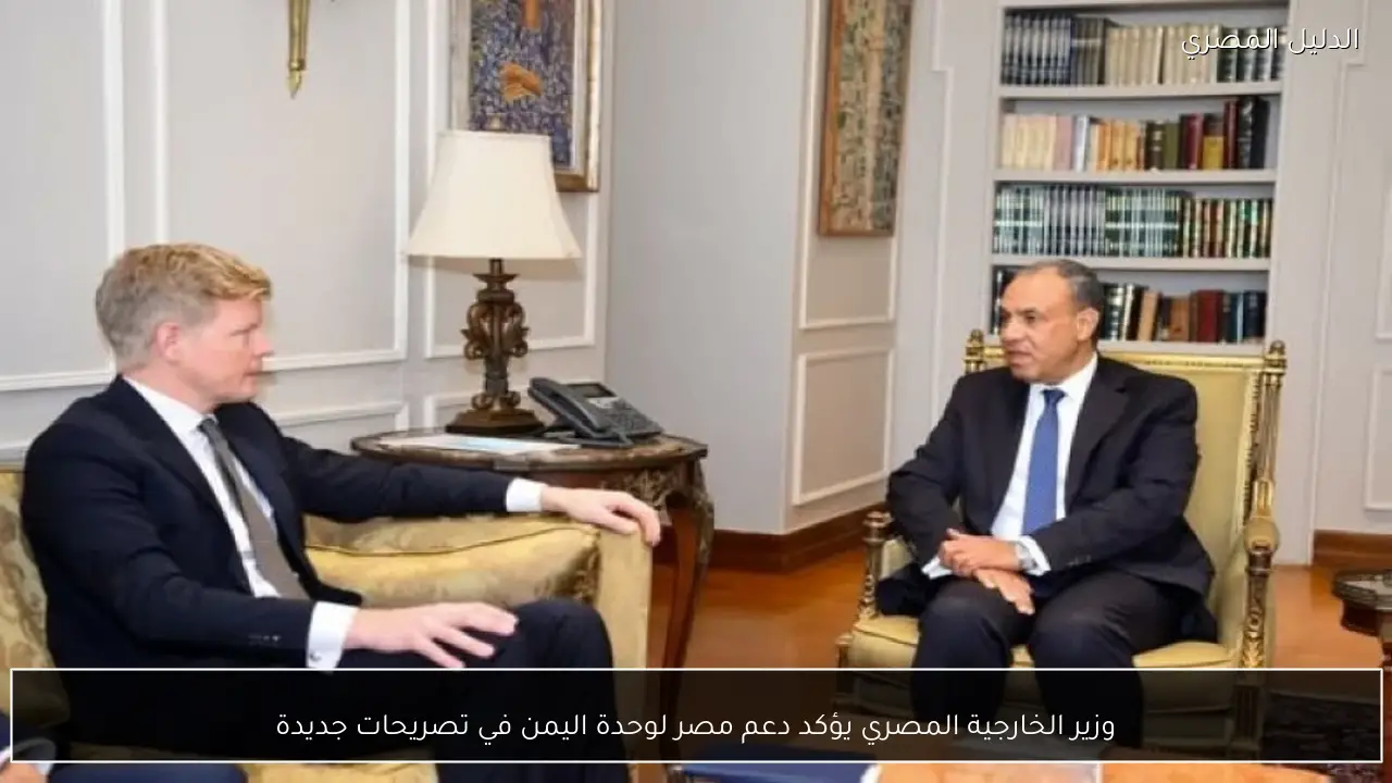 وزير الخارجية المصري يؤكد دعم مصر لوحدة اليمن في تصريحات جديدة